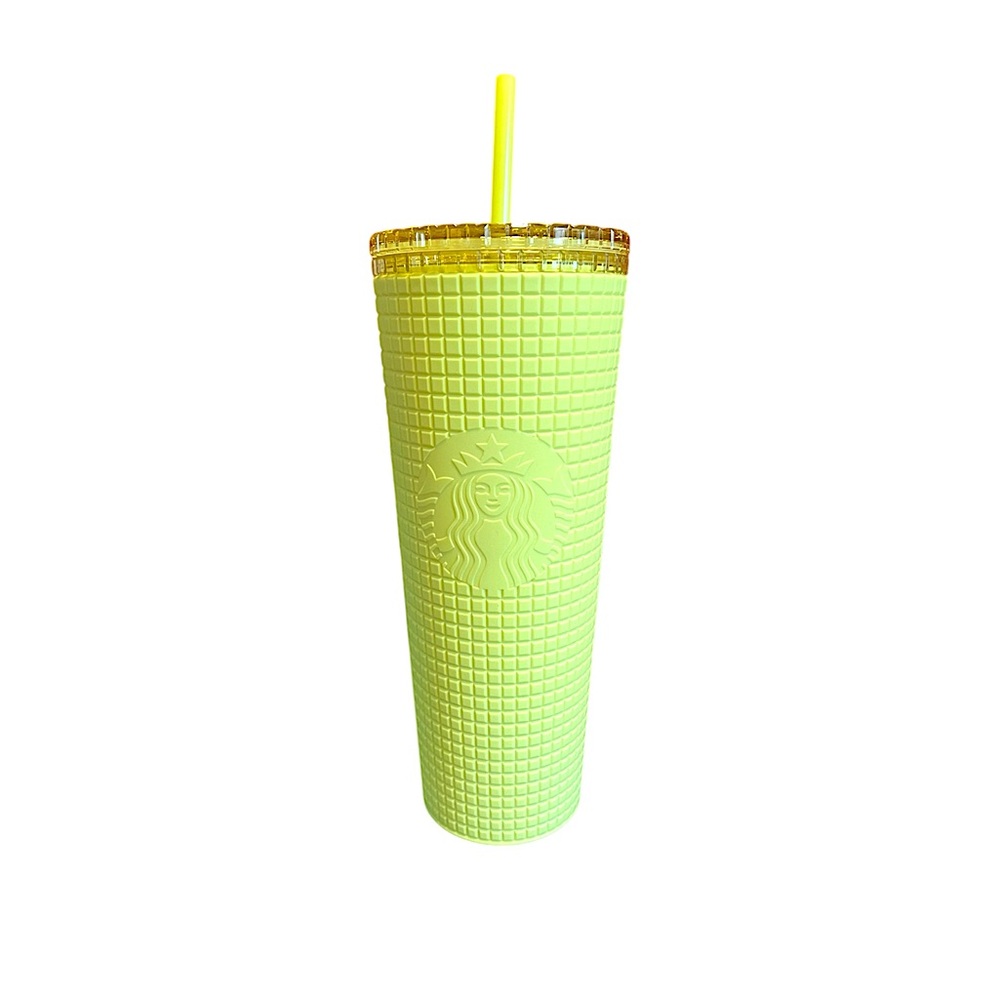 Starbucks Tumbler with Straw in Neon Yellow - 24oz